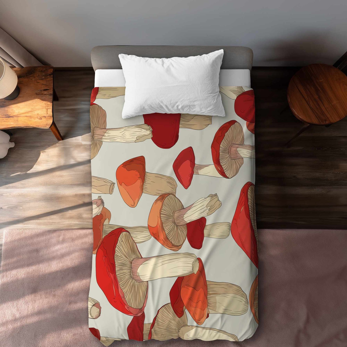 Housse de couette Danse de la cape cramoisie | Décoration intérieure élégante