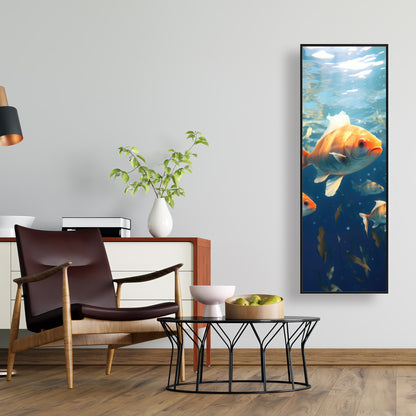 Free Flow - White Framed Canvas for Elegant Home Decor