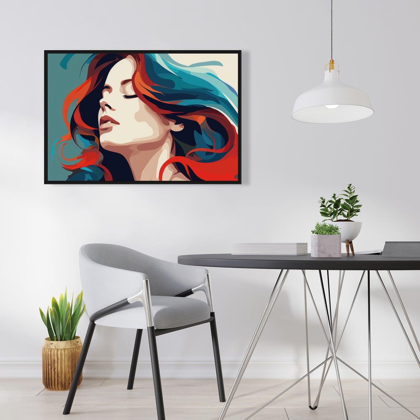 Zen - Framed Canvas - Print on demand
