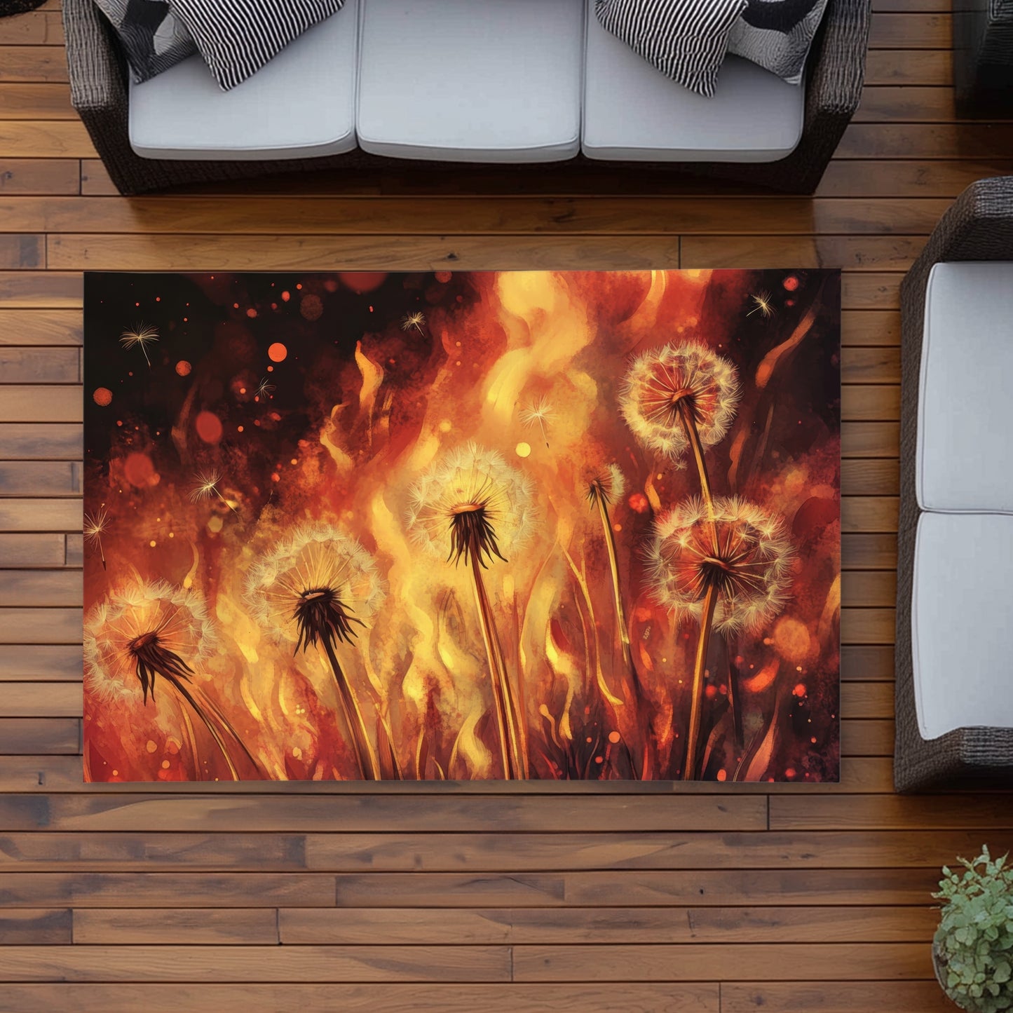 Tapis d'extérieur Dandy Fire - Solution élégante pour la décoration intérieure