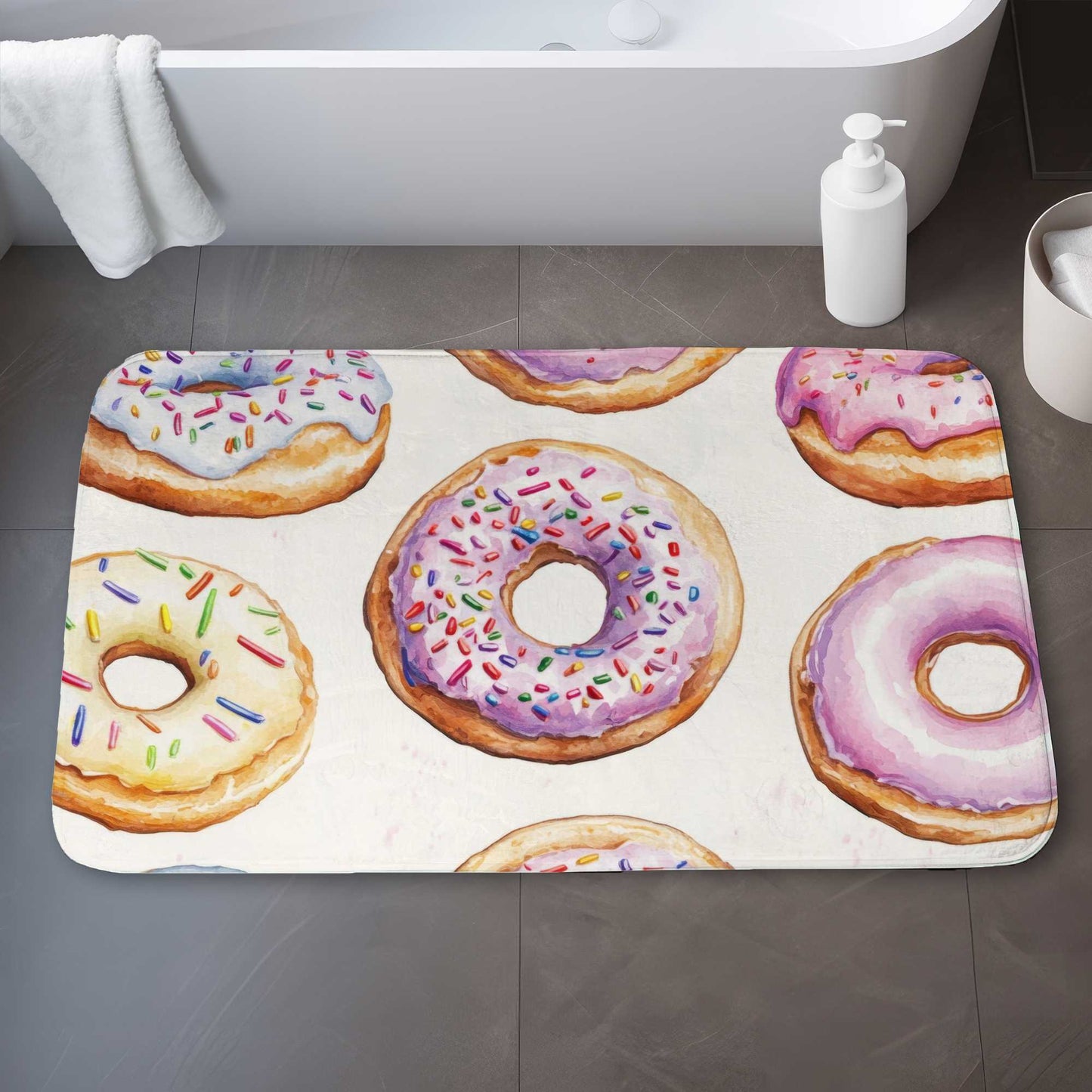 Sugar Delights Bath Mat | Soft, Stylish Home Decor Rug