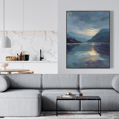 Obscure - Gray Framed Canvas Art for Elegant Home Decor