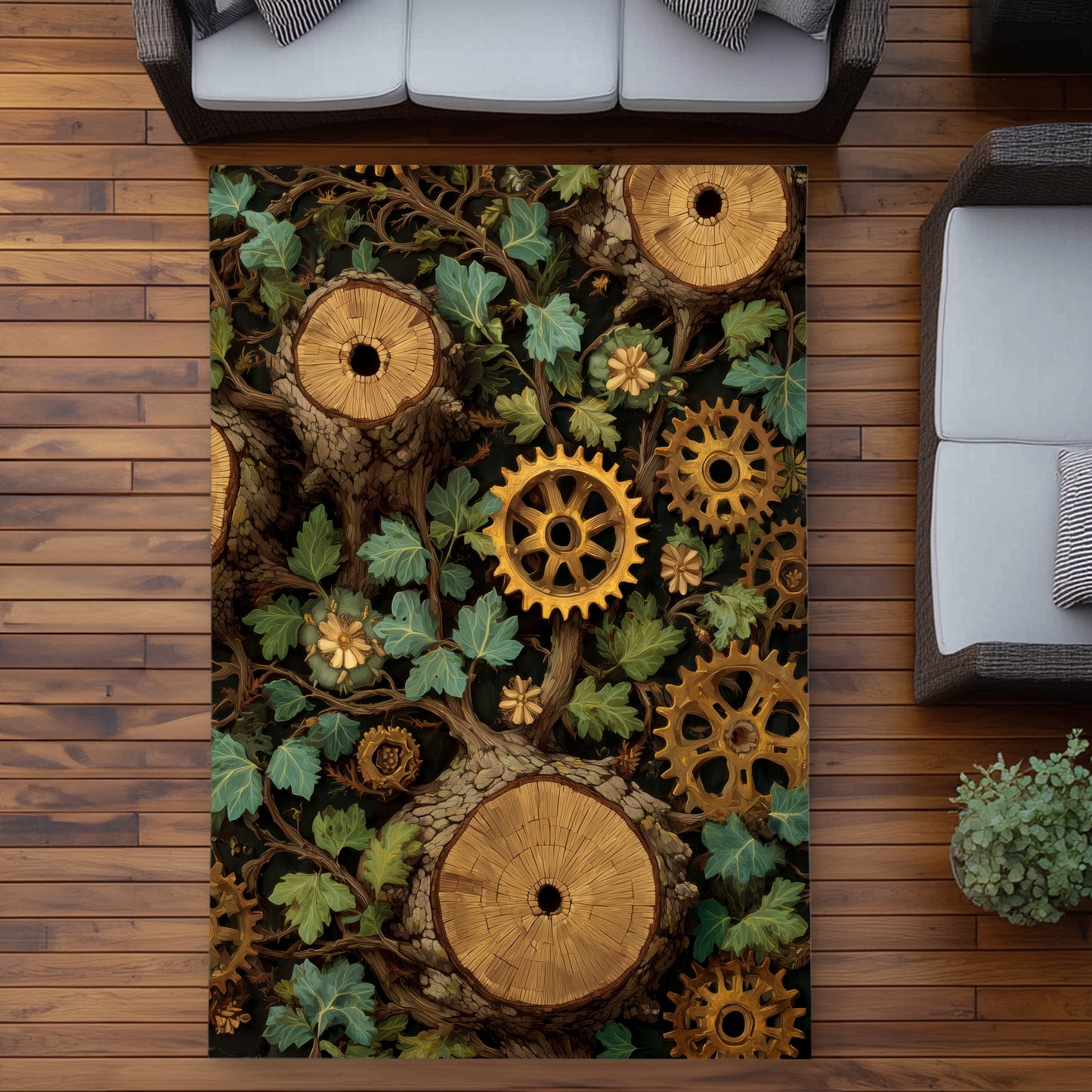 Tapis d'extérieur Hiding Gears - Une solution élégante pour la décoration intérieure