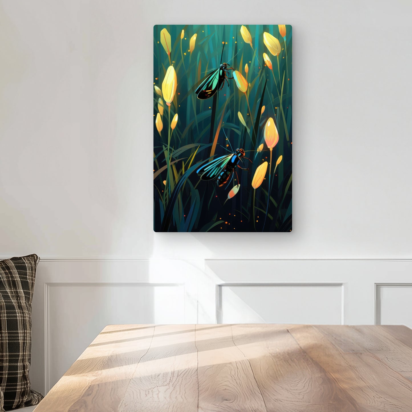 Appealing - Turquoise Metal Print for Home Decor Elegance