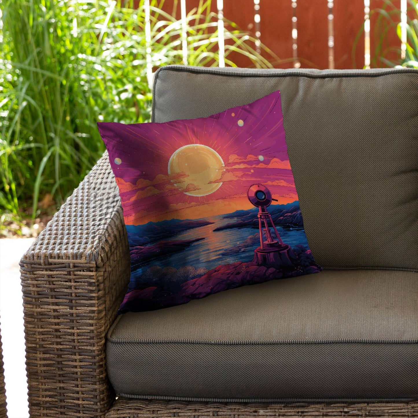 Measure the calm - Throw pillow - Print on demand