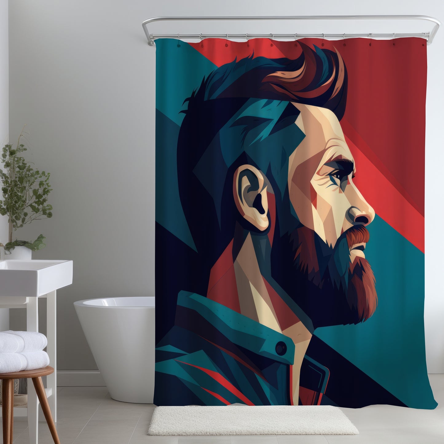 Courageous Black Shower Curtain for Stylish Home Decor