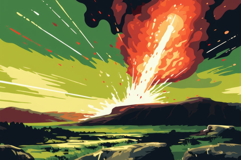 The Crash - Orange Outdoor Area Rug for Home Decor