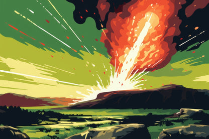 The Crash - Orange Outdoor Area Rug for Home Decor