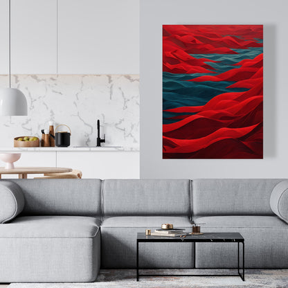 Red Sea - Red Canvas Art for Stunning Home Decor