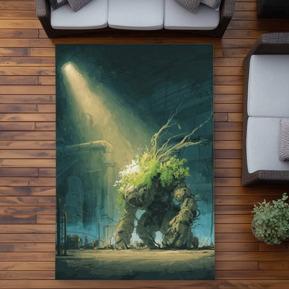 The Golem - Turquoise Outdoor Area Rug for Home Decor