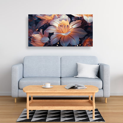 Pixie Flowers - White Canvas Home Decor for Elegant Spaces