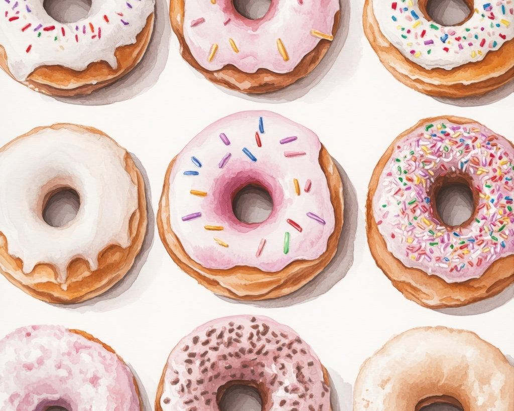 Donuts - 14"x18" Braided Polyester Placemat