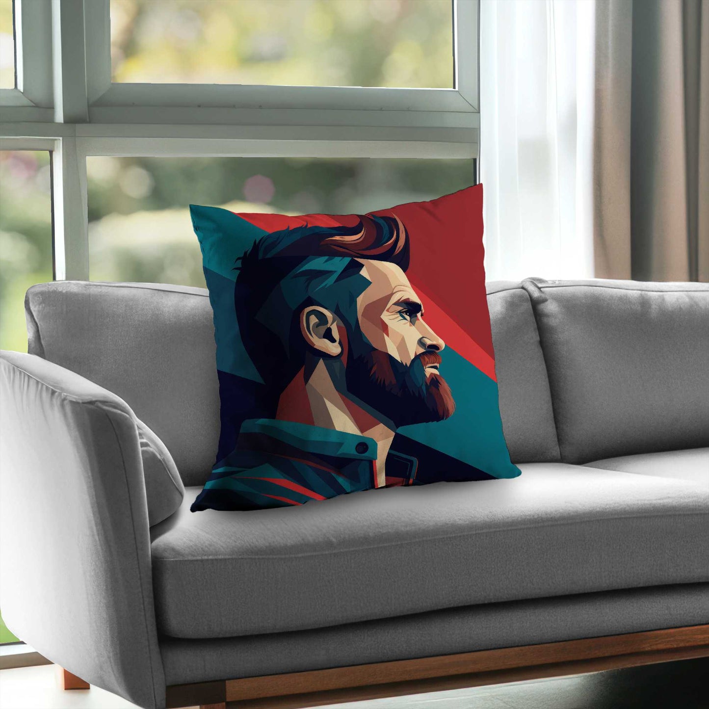 Courageous Blue Poly Twill Throw Pillow Insert