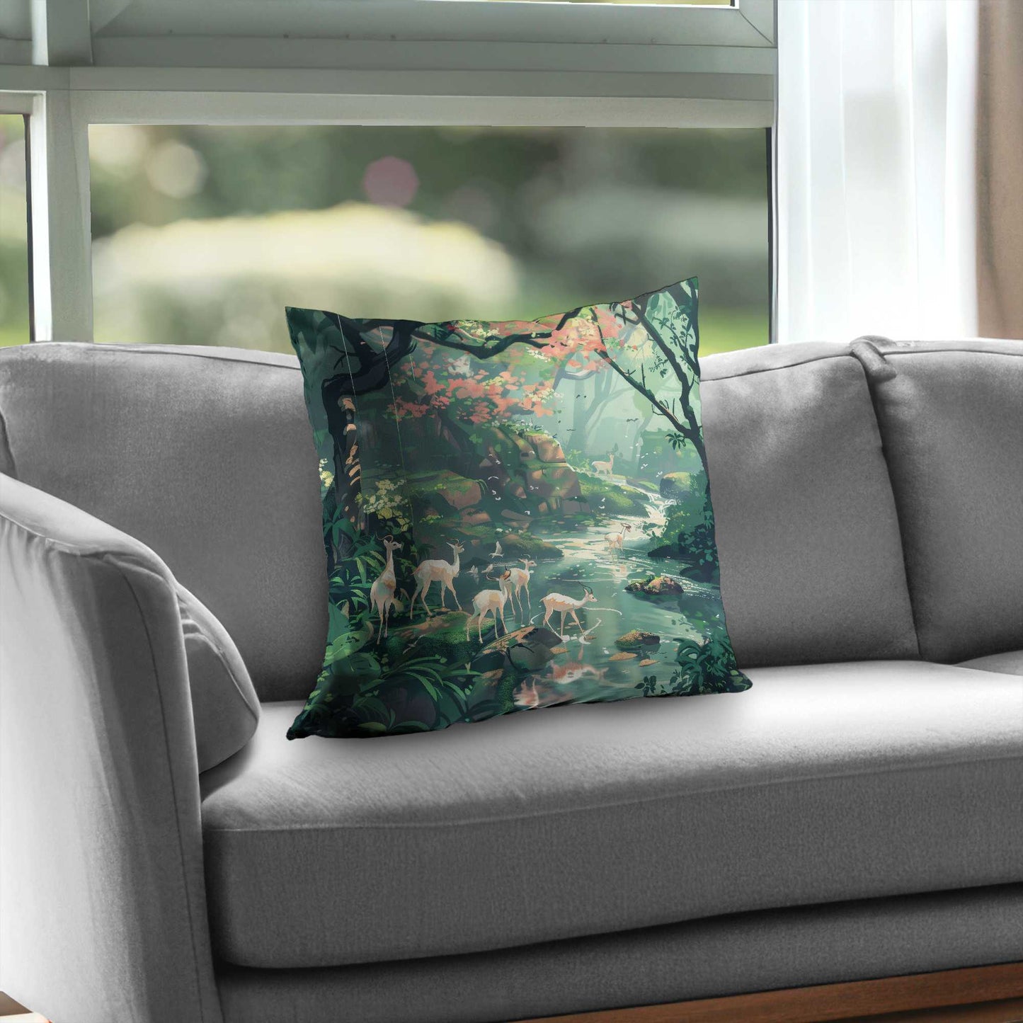 Sipping Poly Twill Throw Pillow - Stylish Home Decor Accent
