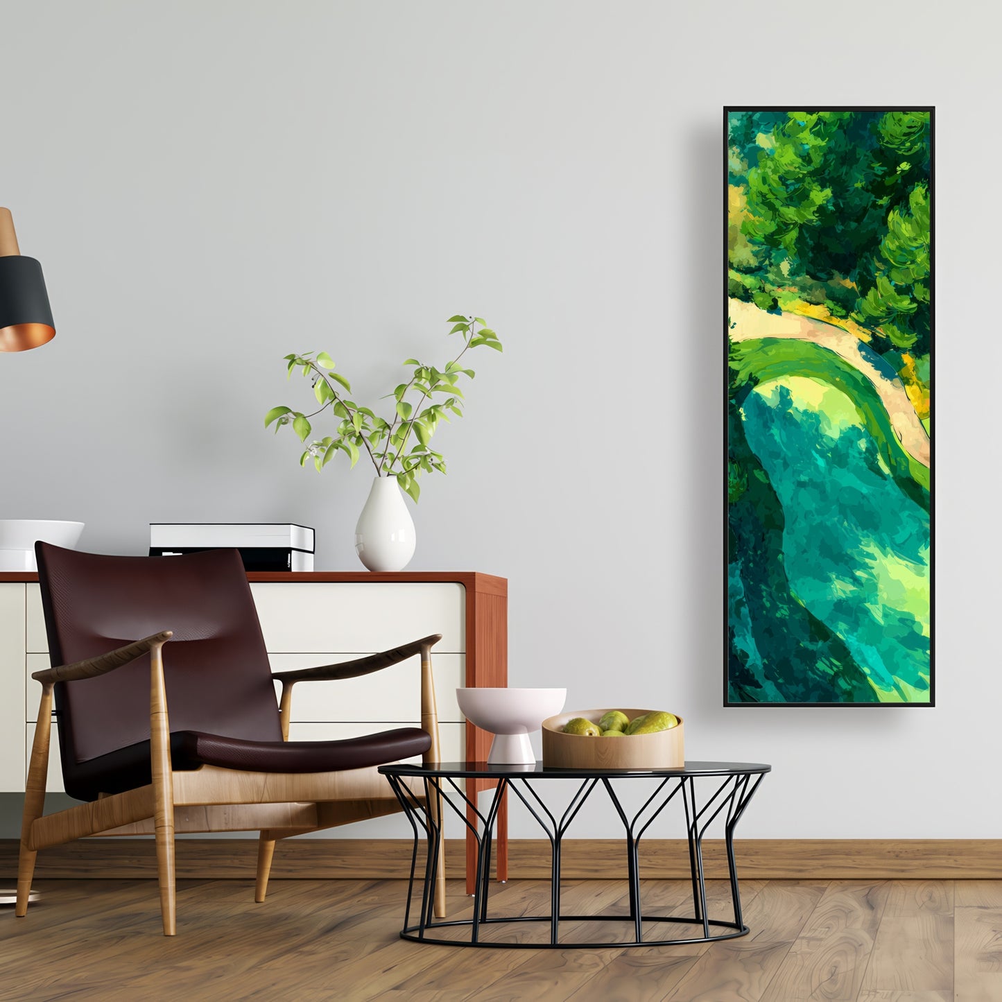 Peaceful course - 24"x24" Framed canvas