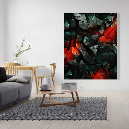 Hiding Under - Green Canvas Art for Home Decor | Stylish Design