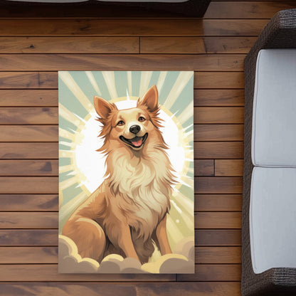 Who's a good boy - Turquoise Outdoor Area Rug for Home Decor