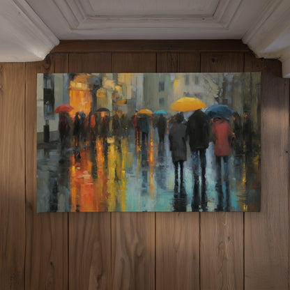 Rainy Day Gray Indoor Outdoor Door Mat | Home Decor Accent