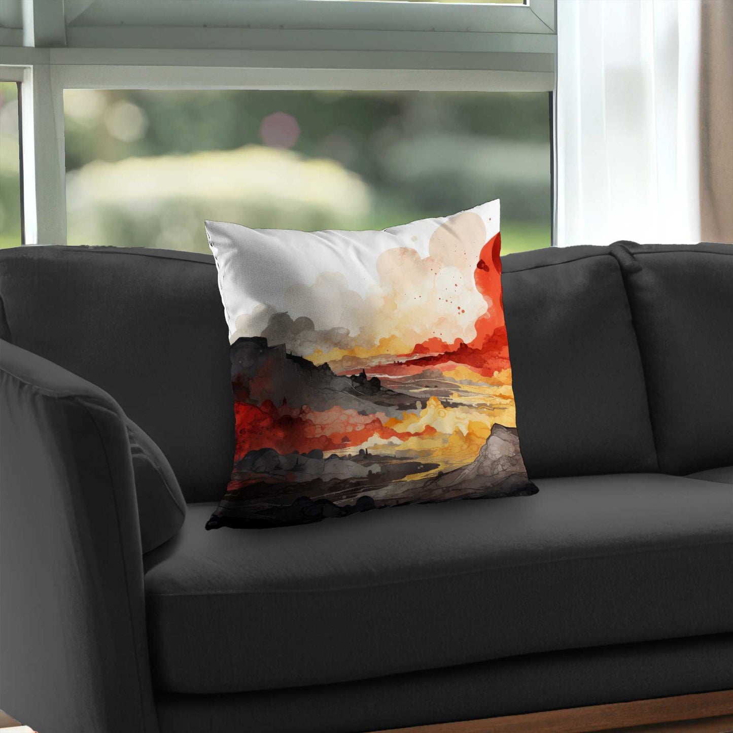 Coussin décoratif en sergé polyester Scolding Land | Accessoire de décoration intérieure