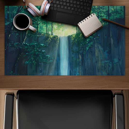Waterfall Gray Gaming Mat - Stylish Home Decor Addition