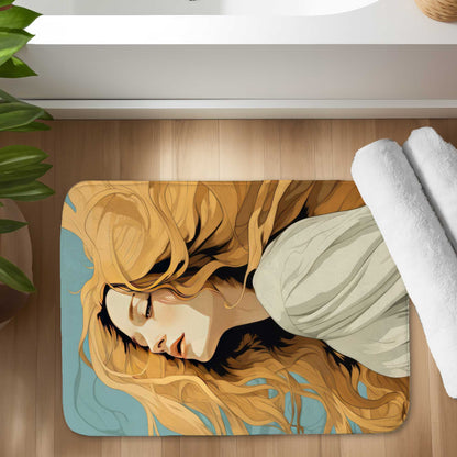 Tapis de bain cheveux longs | Tapis de décoration élégant pour salle de bain