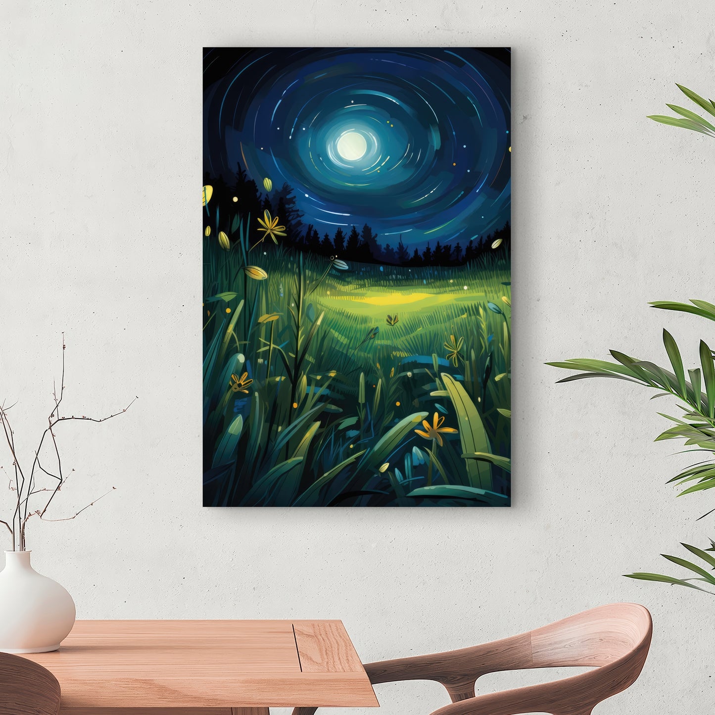 Between grass blades - 32"x32" Canvas