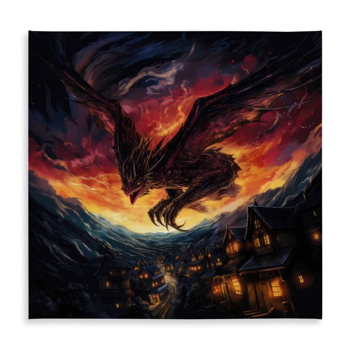 Back for Revenge Red Indoor Outdoor Tablecloth | Home Decor