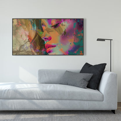 Grunge Look - Gray Framed Canvas for Stylish Home Decor