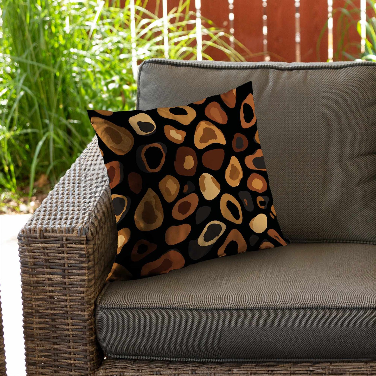 Wild Earth Spots Poly Twill Throw Pillow - Home Decor