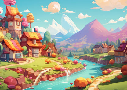 Sweet Town Purple Indoor Outdoor Door Mat | Home Decor