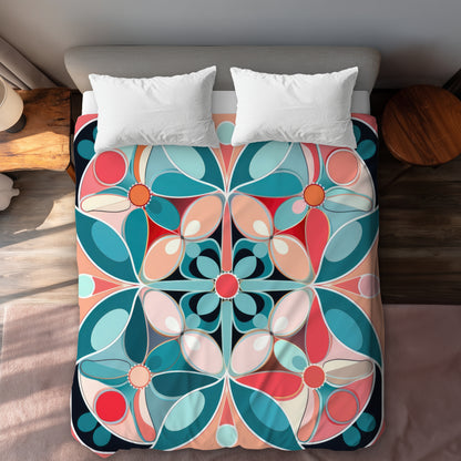 Sweet Curves Turquoise Duvet Cover | Stylish Home Decor