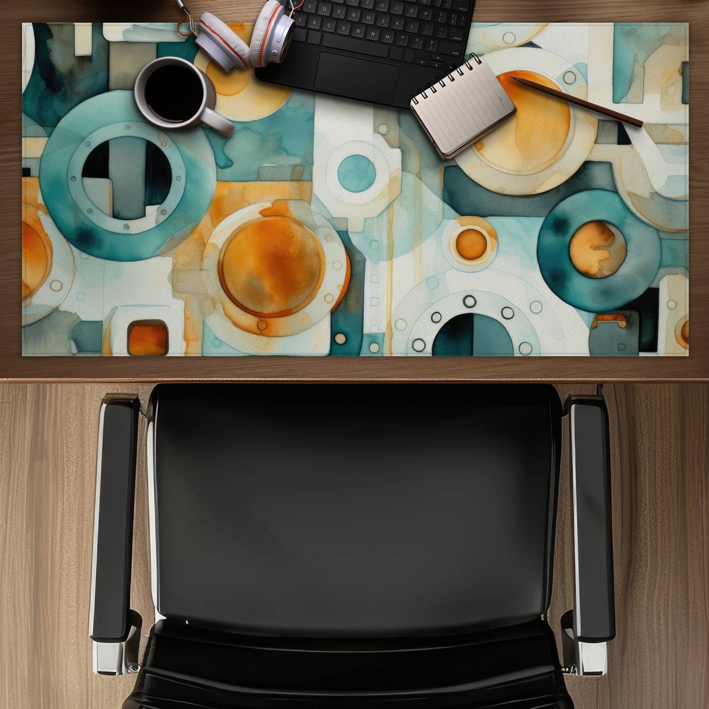 Decomposed porthole - Desk mat - Print on demand