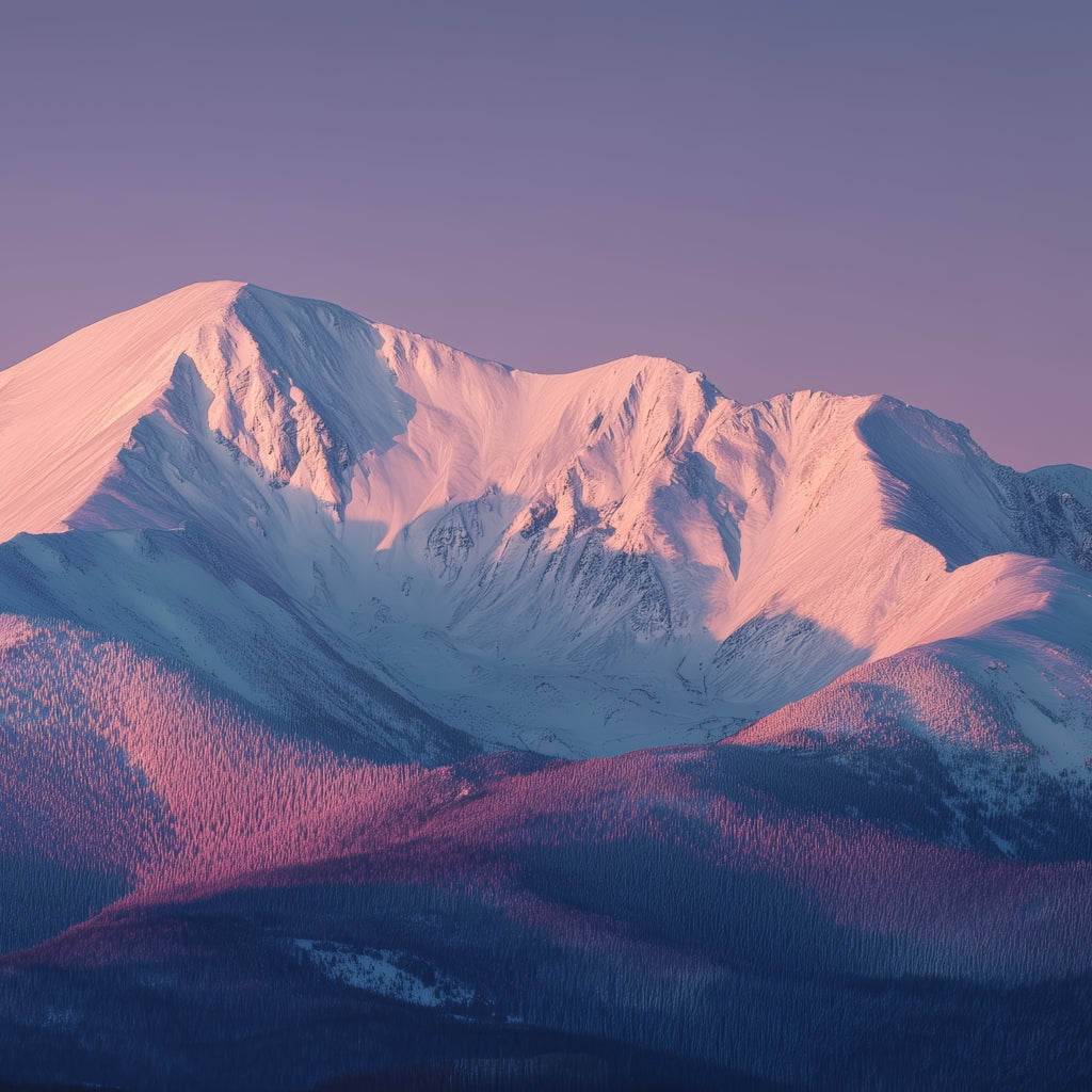 Rising Snow - White Canvas Art for Elegant Home Decor