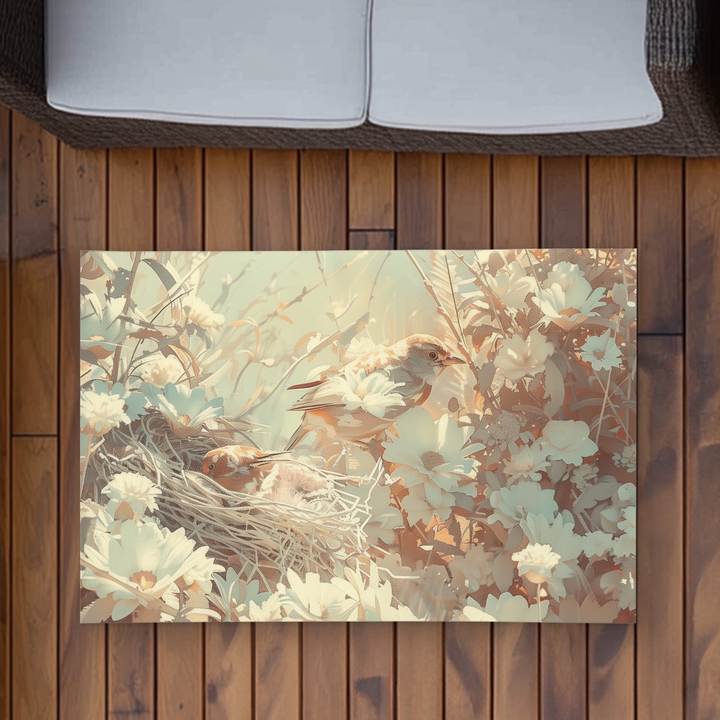 The Nest Yellow Outdoor Area Rug | Stylish Design