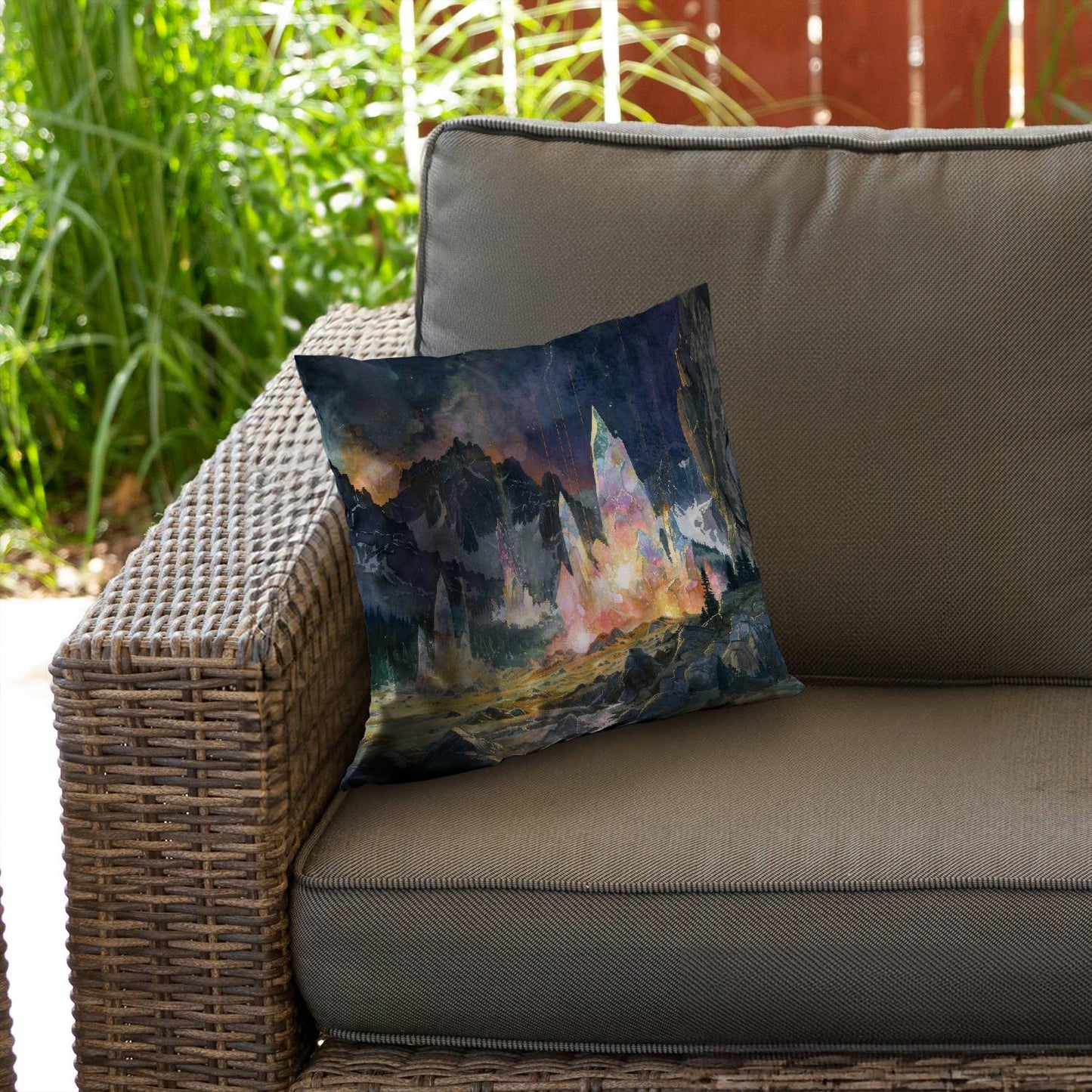 Growing strong - Throw pillow - Print on demand