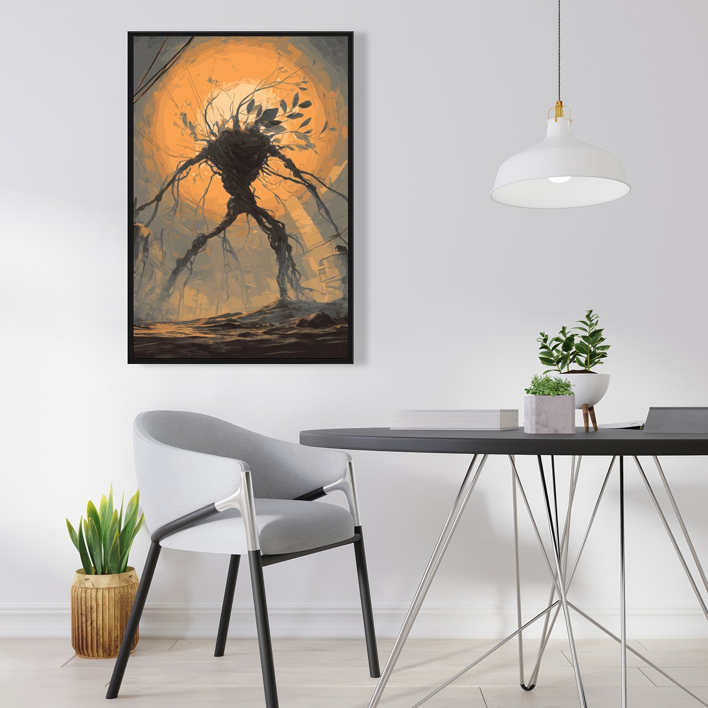 Final warning - 24"x24" Framed canvas