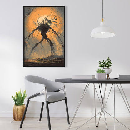 Final warning - 24"x24" Framed canvas