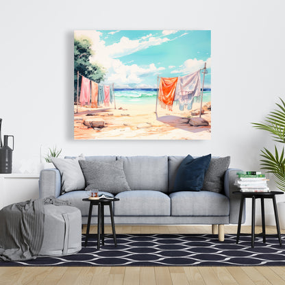 Sunny side Orange Canvas | Bright Home Decor Accent