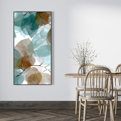 Translucent leaves - 24"x24" Framed canvas