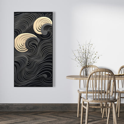 Layers - 36"x36" Framed canvas