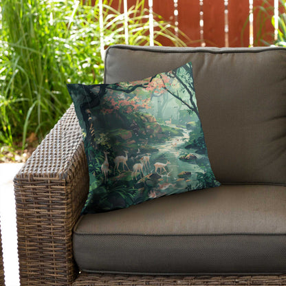 Sipping Poly Twill Throw Pillow - Stylish Home Decor Accent