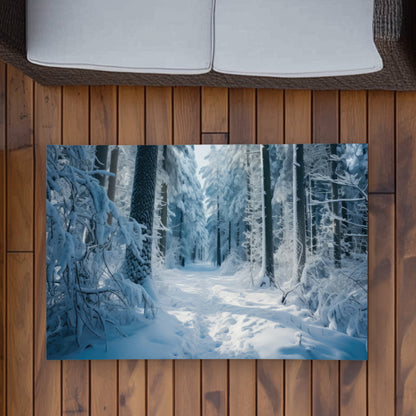 Tapis d'extérieur Cold Forest | Accent élégant pour la décoration intérieure