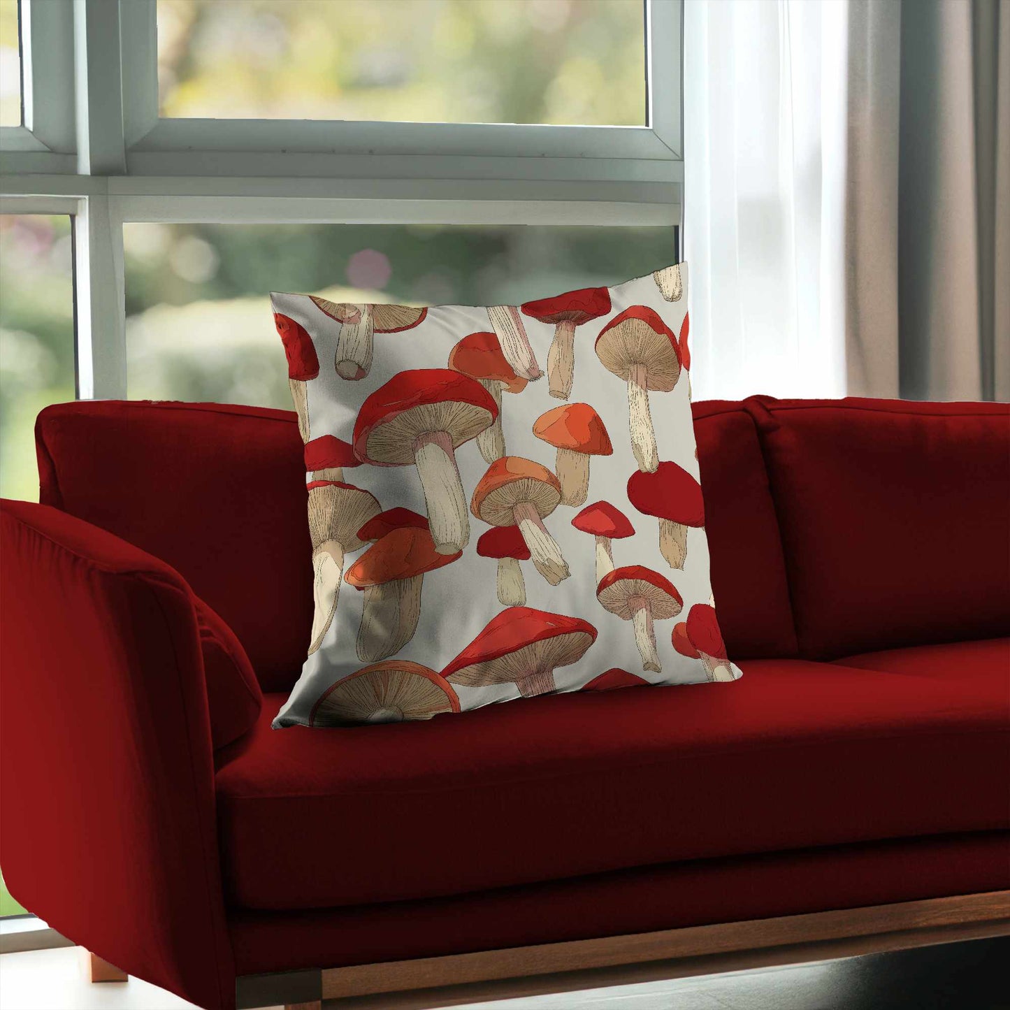 Coussin décoratif en sergé polyester Rouge cramoisi Cap Dance | Décoration d'intérieur