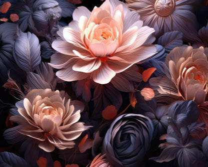 Sublime Light - Black Polyester Placemat for Home Decor