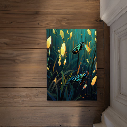 Appealing Yellow Indoor Outdoor Door Mat - Decor Essentials