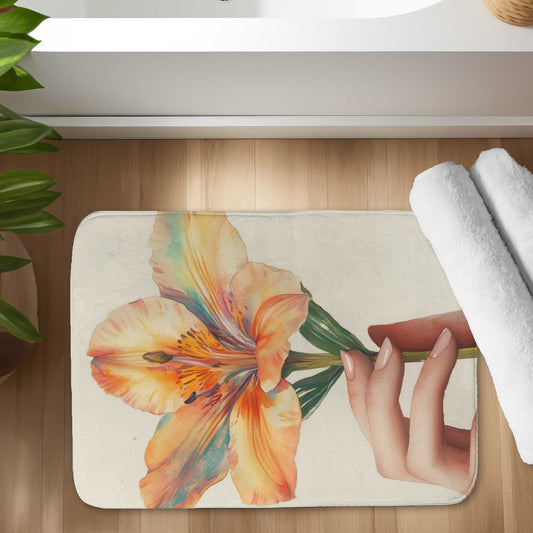 Ahold Green Bath Mat - Stylish Home Decor for Your Bathroom