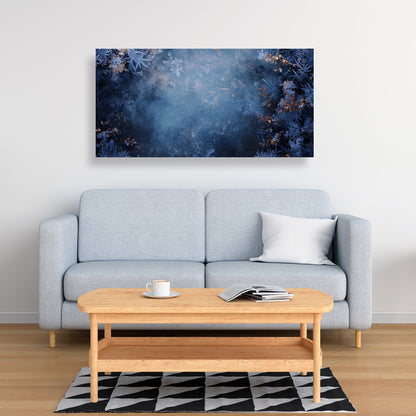 Frozen Black Canvas Wall Art for Home Decor - Stylish Design