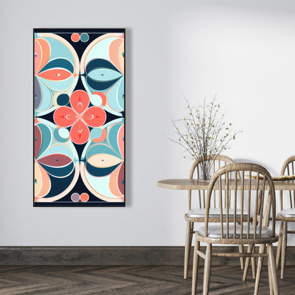 Pastel mandala - 36"x36" Framed canvas