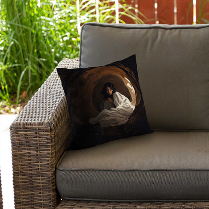 Coussin décoratif en sergé de polyester Warm Embrace - Décoration intérieure confortable
