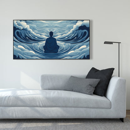 Infinite wisdom - 36"x36" Framed canvas